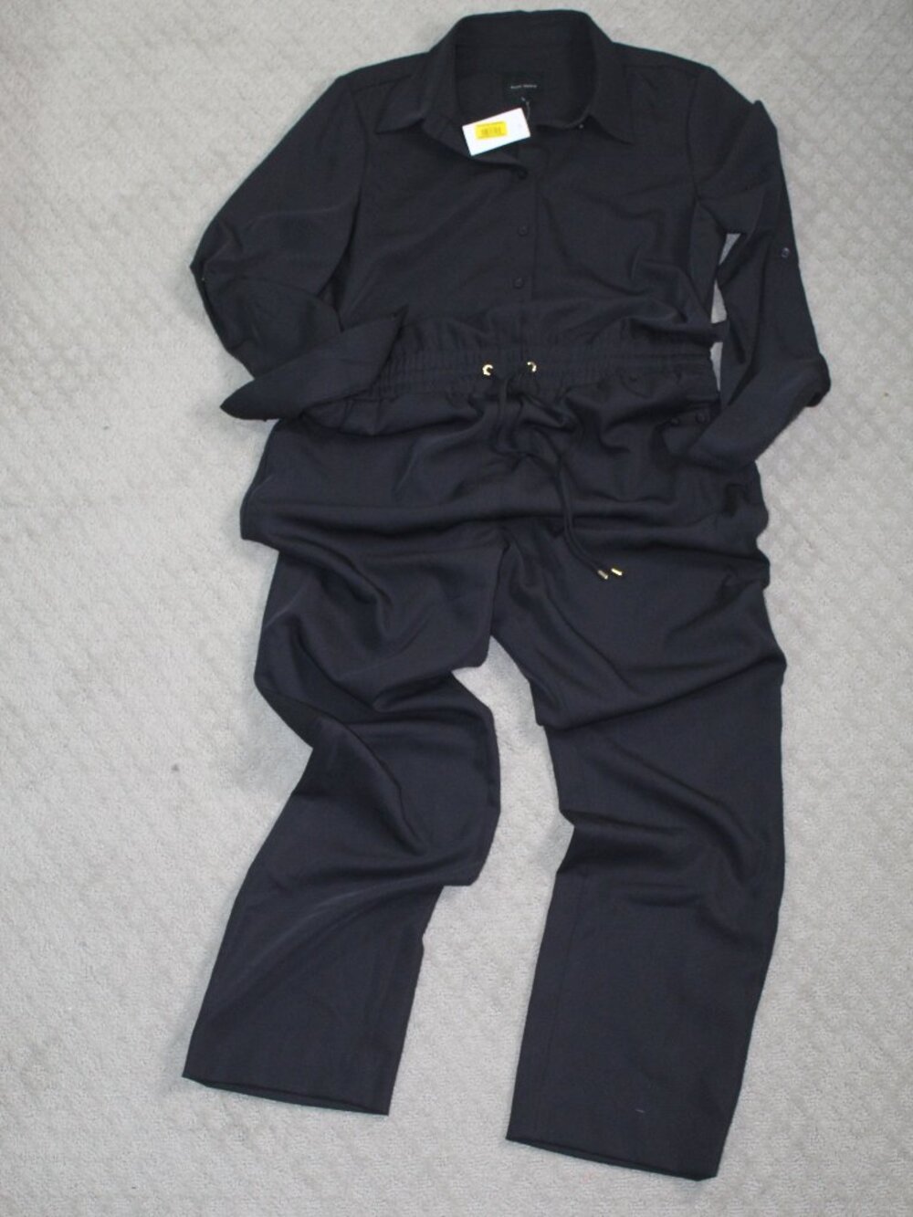 NWT Alex Marie Long Sleeve Black Kaely Jumpsuit Size 10 vacation night out